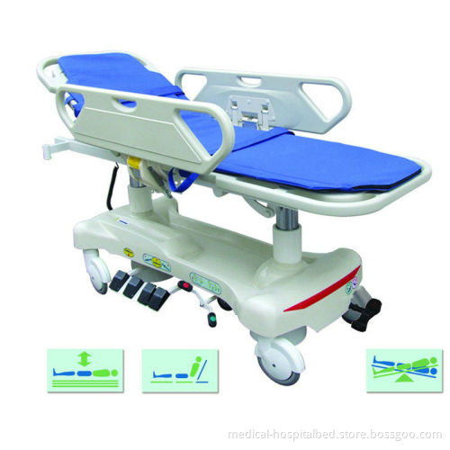 Deluxe Automatic Electric Patient Transfer Trolley For First Aid